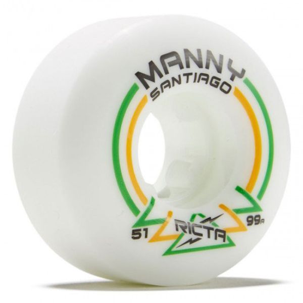 Sk8 Kola Ricta Manny Santiago Pro Rap Sl - Bílá - 51Mm/99A