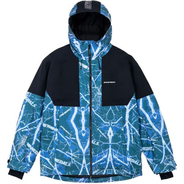 Bunda Beyond Medals Fullzip Shirakaba 2L - Modrá - L