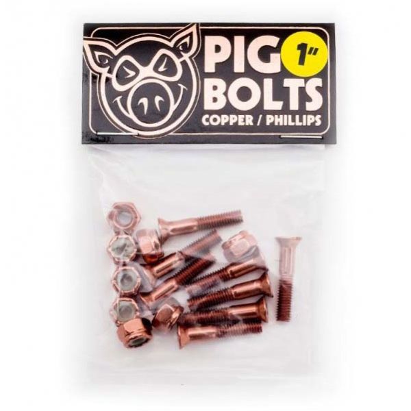 Sk8 Šroubky Pig Wheels Copper Phillips - Oranžová - 1