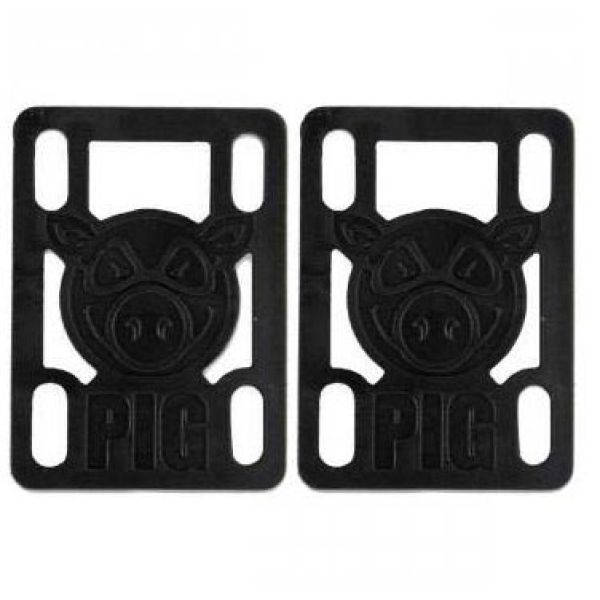Sk8 Podložky Pig Wheels 1/2In Riser Pad - Černá - 1/2