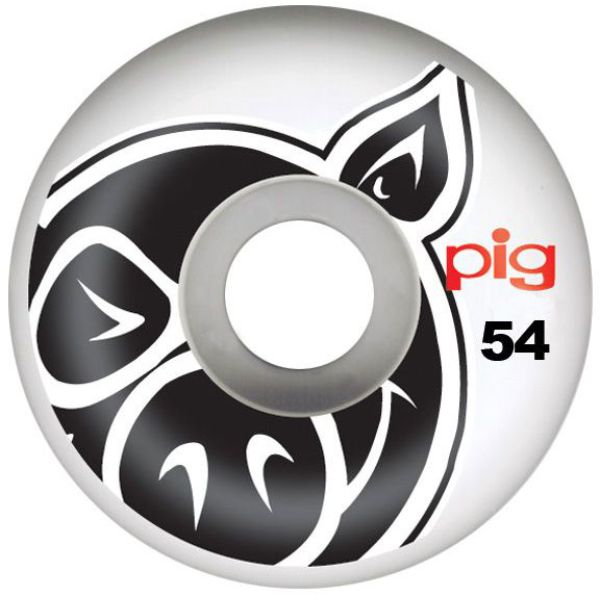 Sk8 Kola Pig Wheels Head Natural - Bílá - 52Mm/101A