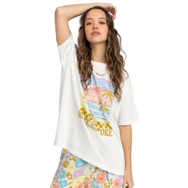 Triko Billabong Wake Up And Stoke Wms - Bílá - L