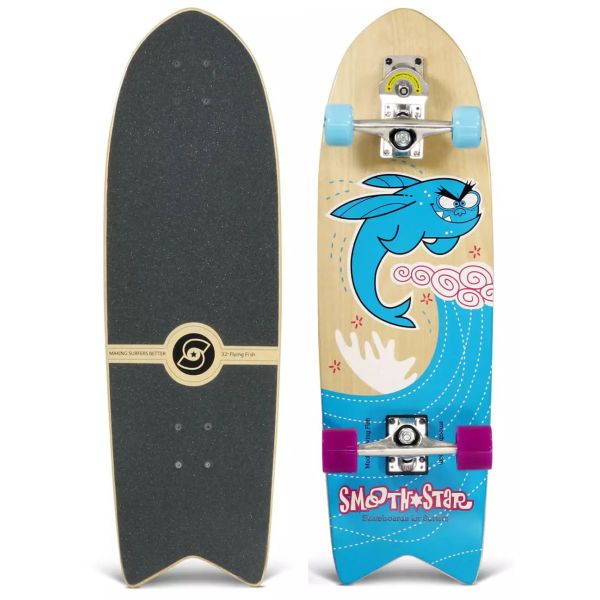 Surfskate Smoothstar Flying Fish - Modrá - 32