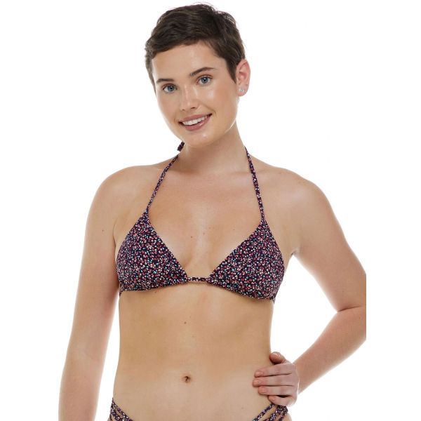 Plavky Eidon Wildflowers Kali Slider Top - Fialová - L