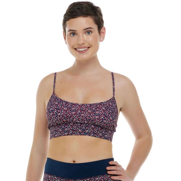 Plavky Eidon Wildflowers Eva Top Wms - Fialová - S