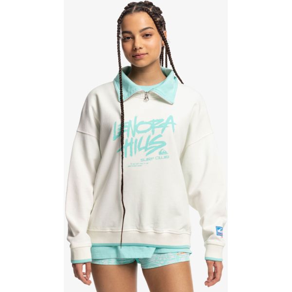 Mikina Quiksilver Lenora Half Zip Wms - Bílá - L