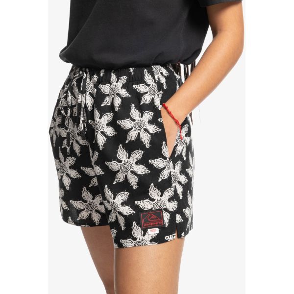 Kraťasy Quiksilver Upside Down Wms - Černá - Xl