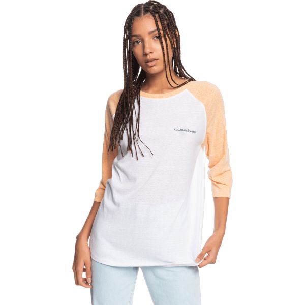 Triko Quiksilver Standard Raglan 3/4 Wms - Bílá - Xl