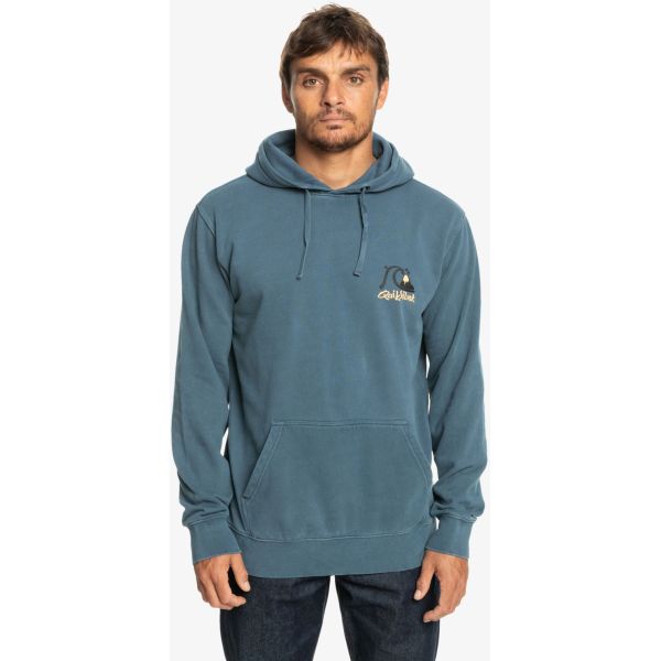 Mikina Quiksilver Neon Slab Hood - Modrá - M