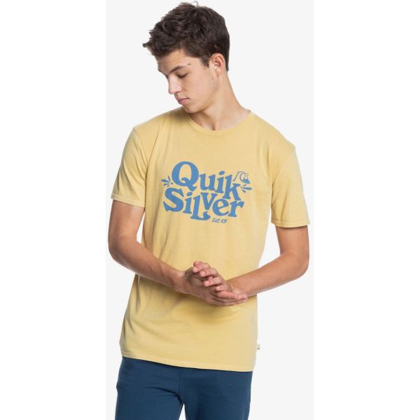 Triko Quiksilver Tall Heights S/S - Žlutá - S