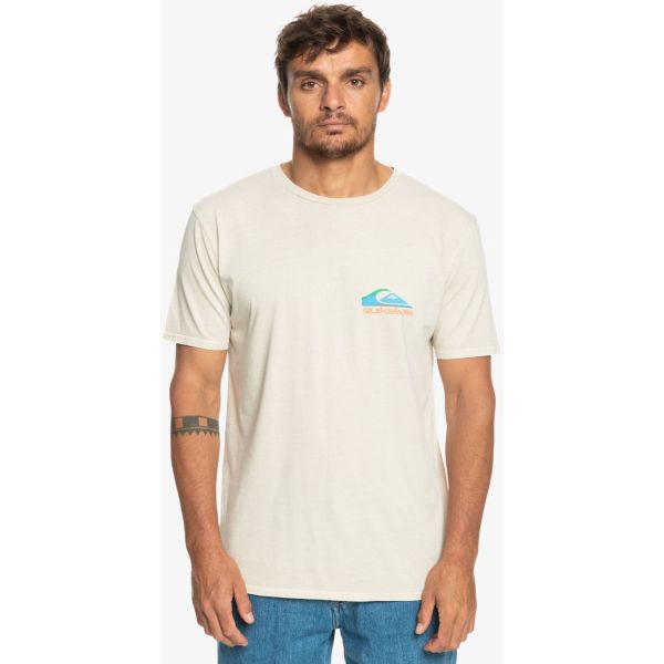 Triko Quiksilver Pastime Paradise S/S - Béžová - S