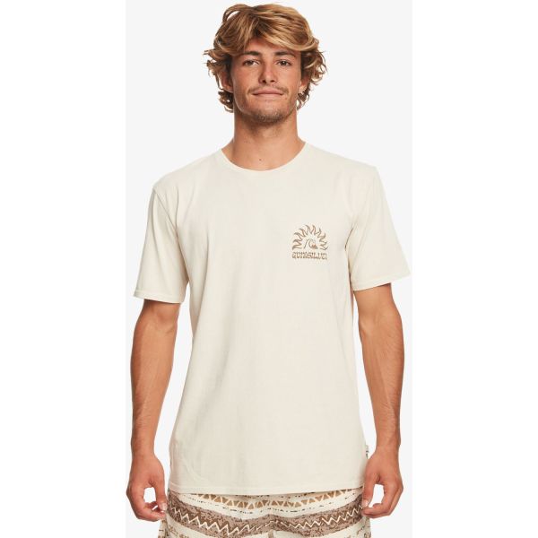 Triko Quiksilver Earthy Type S/S - Béžová - Xl