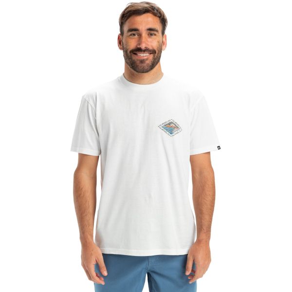 Triko Quiksilver Evo Future Islands - Bílá - L
