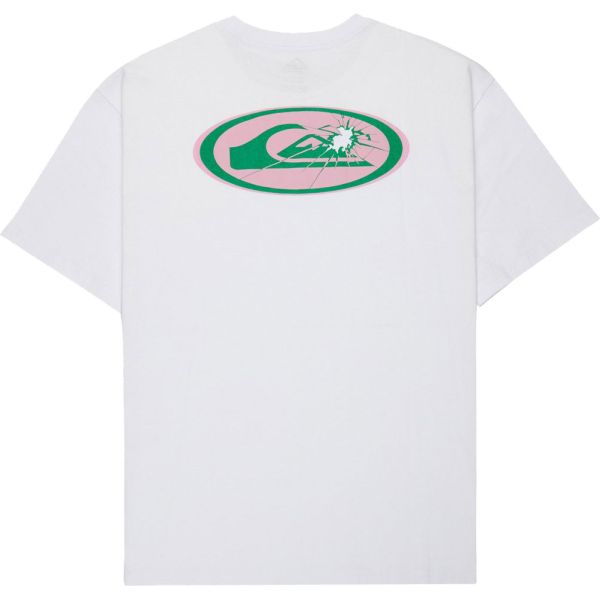 Triko Quiksilver Fractured Wave - Bílá - Xl