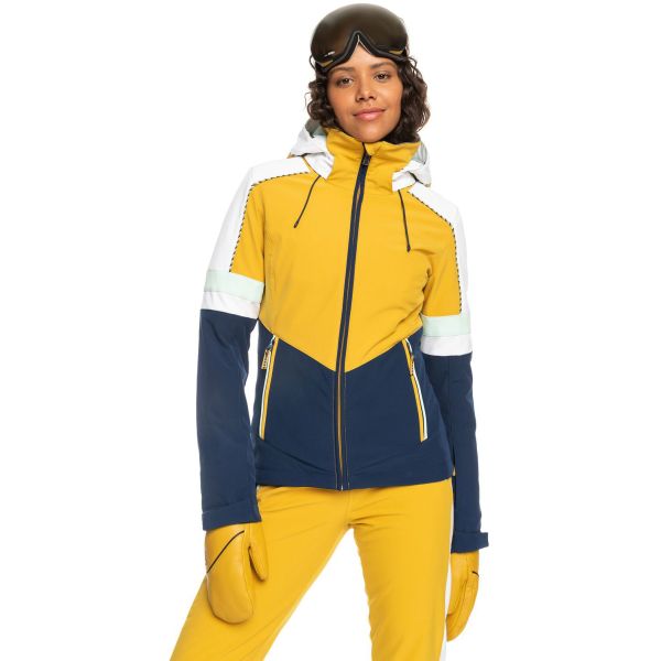 Bunda Roxy Peak Chic Softshell - Žlutá - S