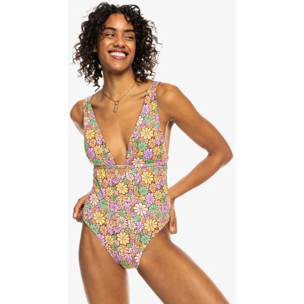 Plavky Roxy All About Sol One Piece - Žlutá - L