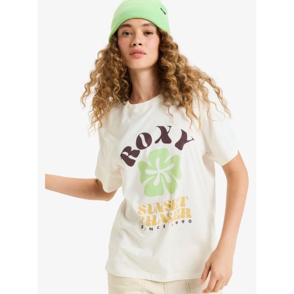 Triko Roxy Hangloose Poster Wms - Bílá - M