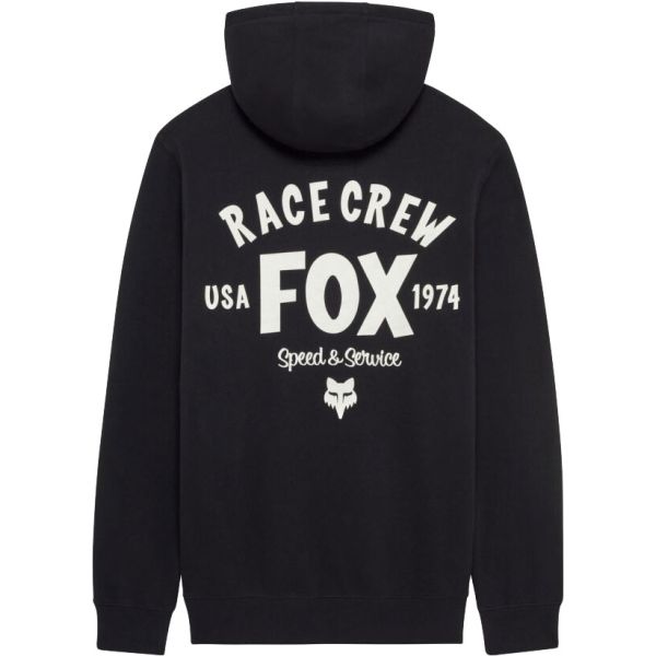 Mikina Fox Slogan Fleece Po - Černá - M