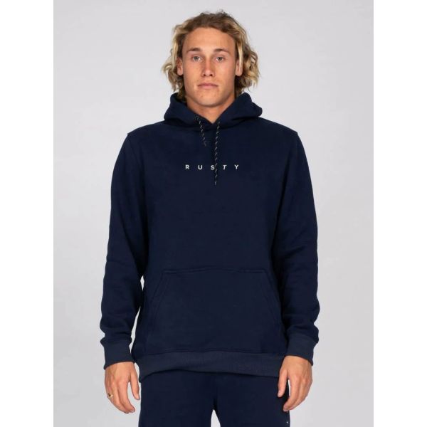 Mikina Rusty Short Cut Hooded Fleece - Modrá - S