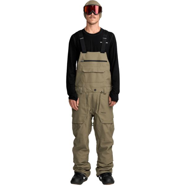 Kalhoty Snb Volcom Roan Bib Overall - Zelená - L