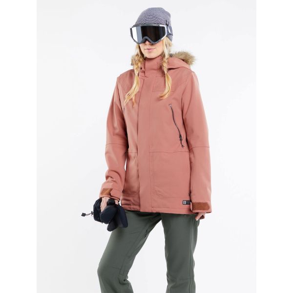 Bunda Volcom Shadow Ins Wms - Růžová - M