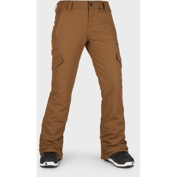 Kalhoty Snb Volcom Bridger Ins Wms - Hnědá - L