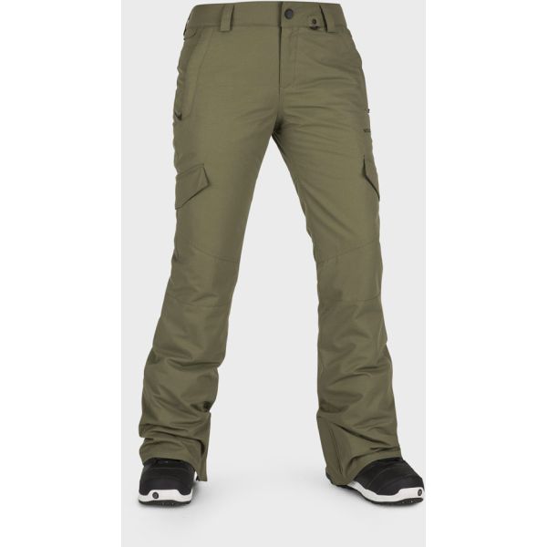 Kalhoty Snb Volcom Bridger Ins Wms - Zelená - S