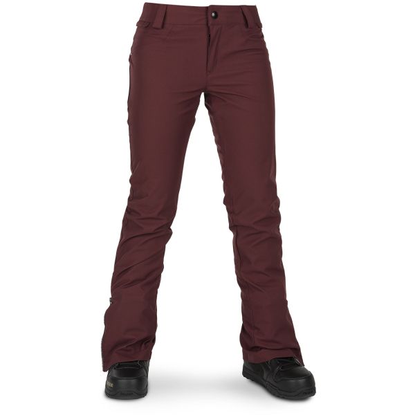 Kalhoty Snb Volcom Battle Stretch Wms - Vínová - S