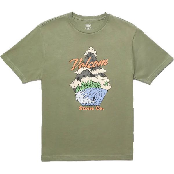Triko Volcom Bb Pnw S/S Kids - Zelená - Xl