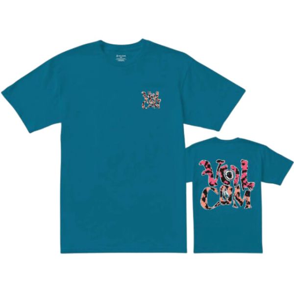 Triko Volcom Bb Eye Warp S/S Kdis - Modrá - M