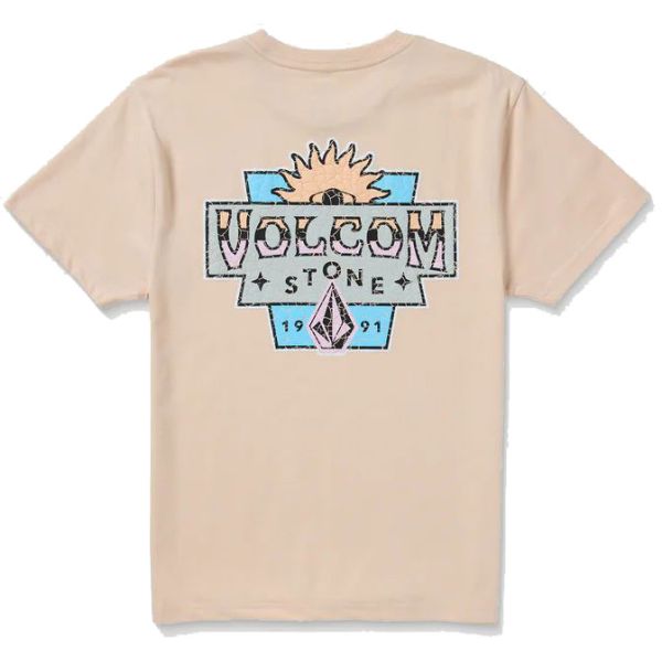 Triko Volcom Bb Sure Thing S/S Kids - Béžová - L