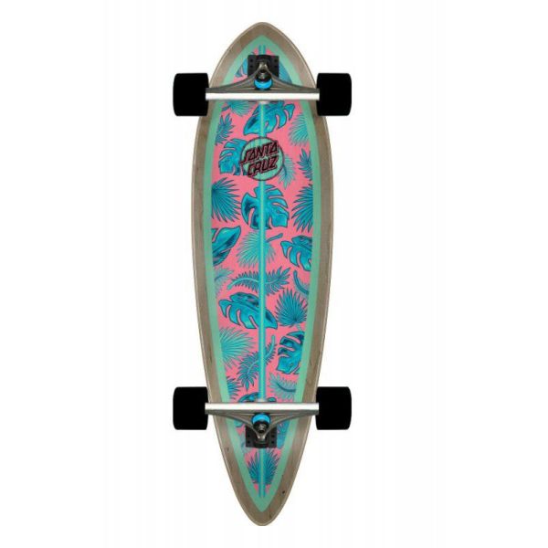 Longboard Santa Cruz Cabana Dot Pintail - Modrá - 9.2