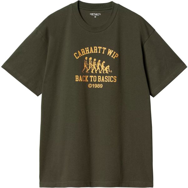 Triko Carhartt Wip Basics S/S - Zelená - L