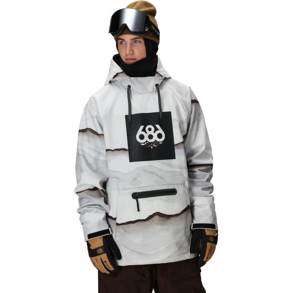 Mikina 686 Waterproof Hoody - Bílá - L
