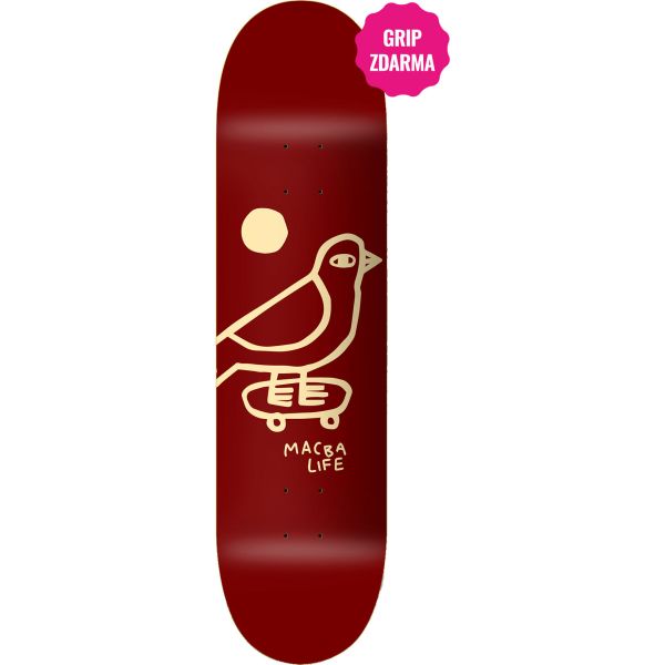 Sk8 Deska Macba Life Bird - Vínová - 8.375