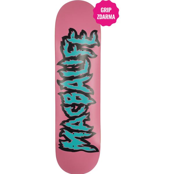Sk8 Deska Macba Life Hot Logo - Růžová - 7.5