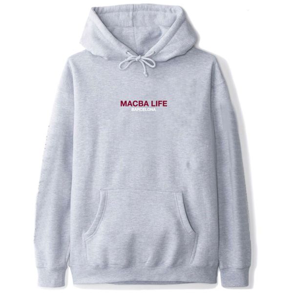 Mikina Macba Life Two Tones Hoodie - Šedá - S