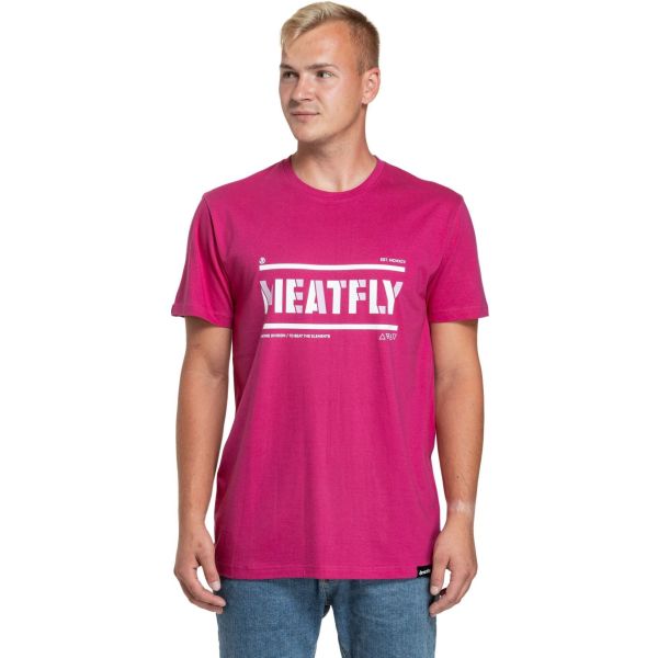 Triko Meatfly Rele - Růžová - L
