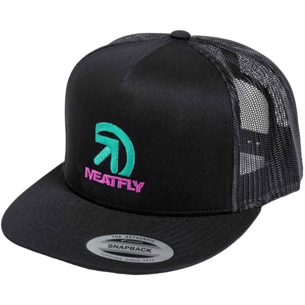 Kšiltovka Meatfly Kail Trucker Snapback - Černá - Univerzální