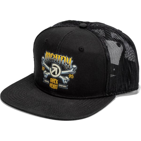 Kšiltovka Meatfly Crossbones Trucker - Černá - Univerzální