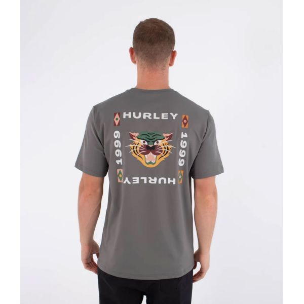 Lycra Hurley Bolud S/S - Šedá - L