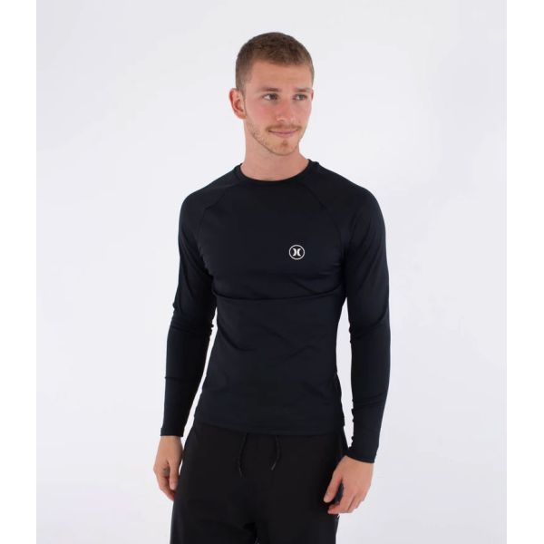Lycra Hurley Rash Slim Fit Icon Circle L - Černá - L