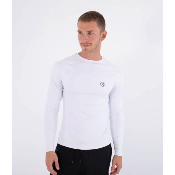 Lycra Hurley Rash Slim Fit Icon Circle L - Bílá - L