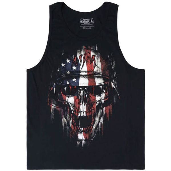 Tílko Metal Mulisha Patriot 2 - Černá - 3Xl