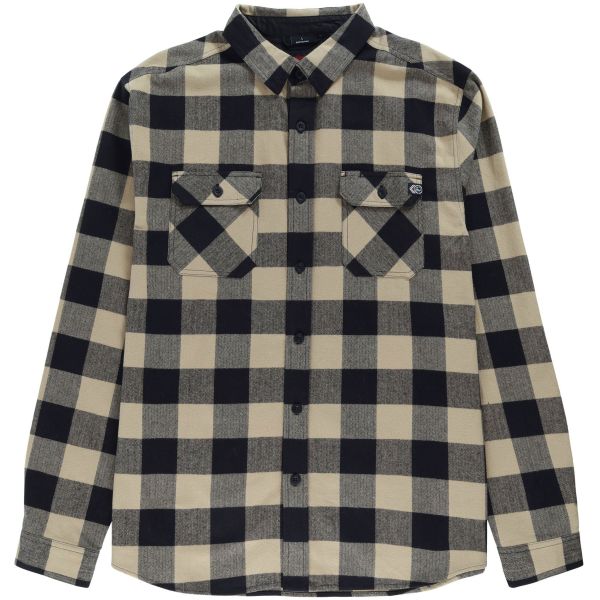 Košile Metal Mulisha Jacked Flannel 2 - Béžová - M