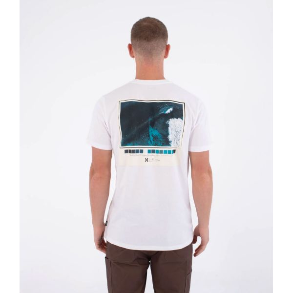 Triko Hurley Helio Pipeline Photo S/S - Bílá - Xxl