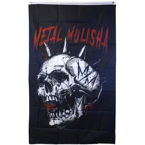 Vlajka Metal Mulisha Slasher Garage - Černá - Univerzální