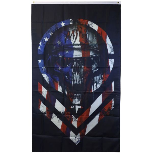 Vlajka Metal Mulisha Patriot Garage - Modrá - Univerzální