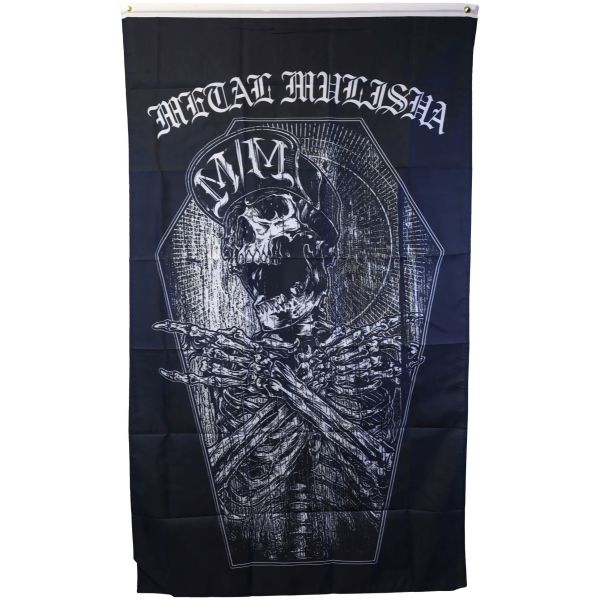 Vlajka Metal Mulisha Remnant Garage - Černá - Univerzální