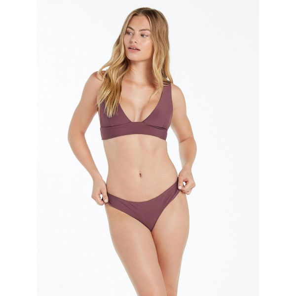 Plavky Volcom Simply Seamless Halter Wms - Hnědá - M
